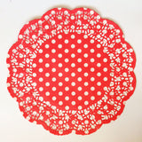 Polka Dot Paper Doilies - 10.5 inches (click for more colors)