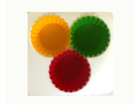 Silicone Cups Brights  - medium round