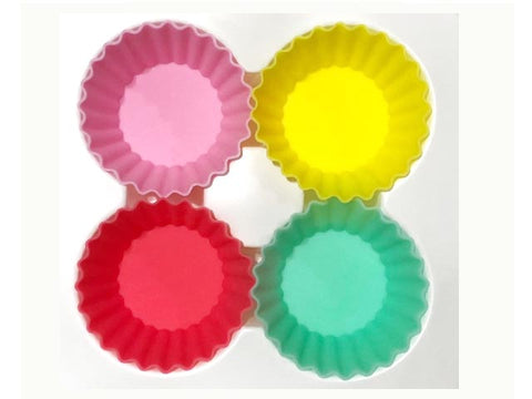 Silicone Cups Tropical - small round