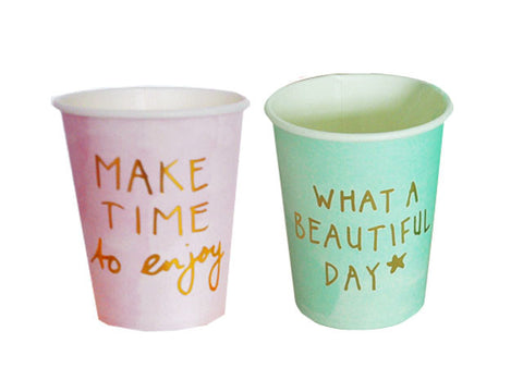 Seize the Day Paper Cups (10 ct)