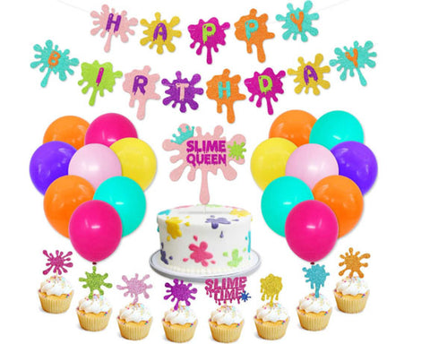 Slime Queen Birthday Mini Decorating Kit