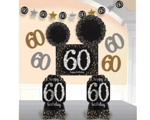 Sparkling 60th Room Decorating Kit