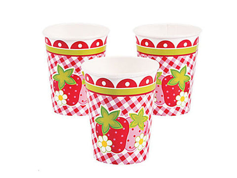 Strawberry Party Paper Cups (8 ct)
