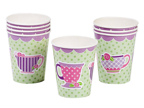 Tea Party Paper Cups (8 ct)