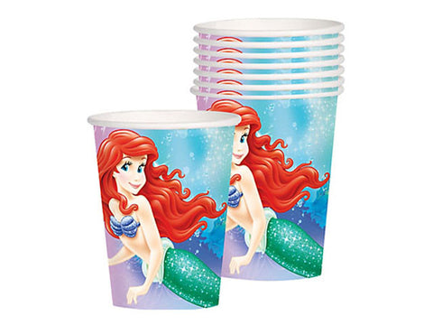 Ariel The Little Mermaid Paper Cups (8 ct)