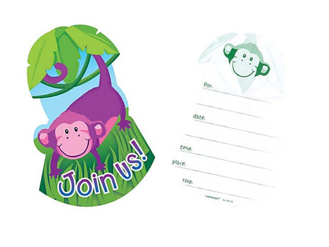 Jungle Animals Invitations (8 ct)