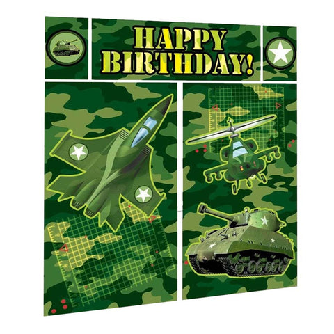 Army Camo Birthday Scene Setter