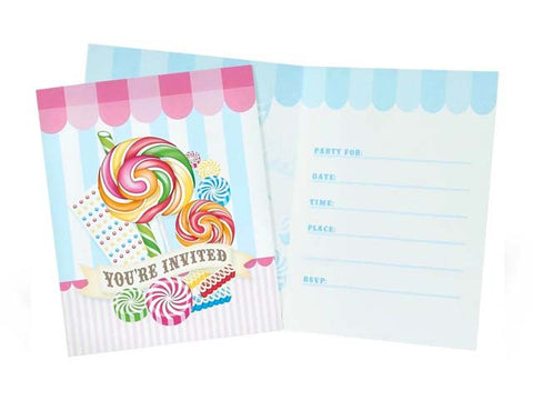 Candy Shoppe Invitations (8 ct)