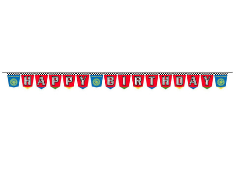 Disney Cars Birthday Plastic Banner