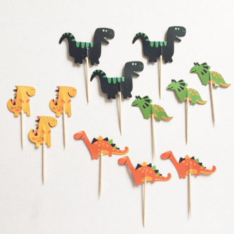 Dino Fun cupcake picks (12 ct)