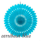 Die-cut Tissue Paper Fan - 16 inches (click for more colors)