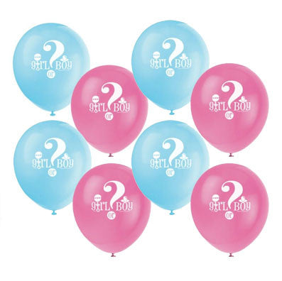 Gender Reveal Baby Shower Latex Balloons