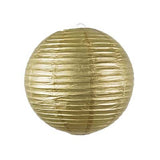 Metallic Round Paper Lanterns - 12 inches (click for more colors)