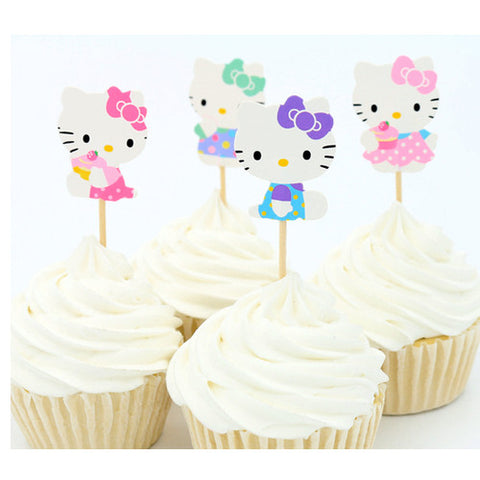 Hello Kitty cupcake picks (12 ct)