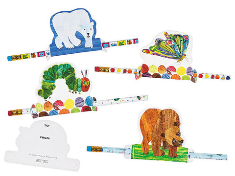Eric Carle's The Very Hungry Caterpillar Pencils with Cards (8 ct)
