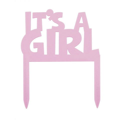 It's a Girl Baby Shower Cake Topper