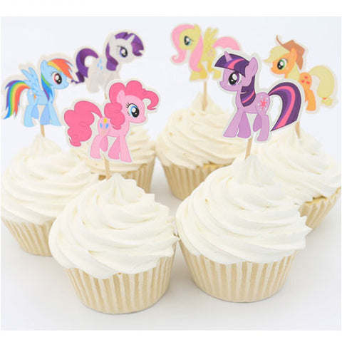 My Little Pony cupcake picks (12 ct)