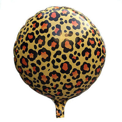 Leopard Print Round Foil Balloon - 18 inches