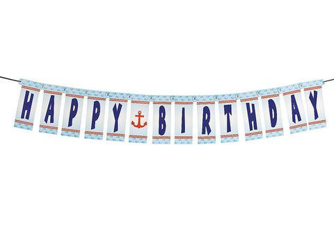 Nautical Birthday Jointed Banner