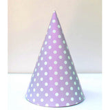 Polka Dots Party Hats - 6 ct (click for more colors)