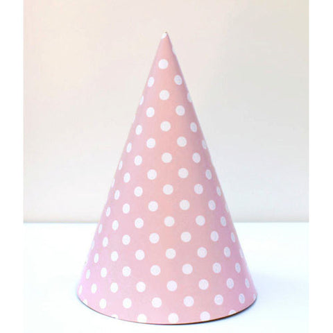 Polka Dots Party Hats - 6 ct (click for more colors)