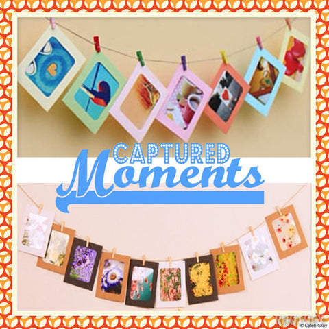 Clothesline Photo Frames Garland (click for more colors)