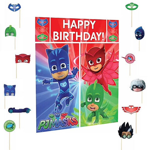PJ Masks Scene Setter with photo booth props