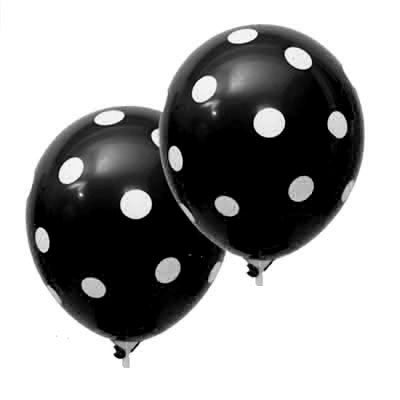 Polka Dot Latex Balloons - 12 inches - 2 ct (click for more colors)