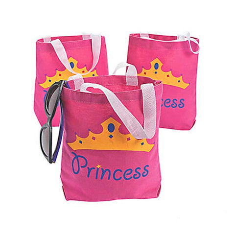 Princess Canvass Tote Bags (4 ct)