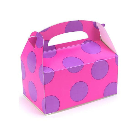 Purple Polka Dots Favor Box (8 ct)