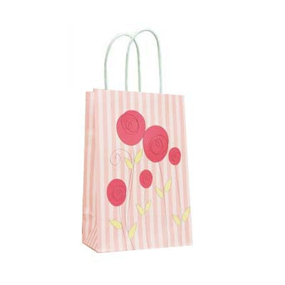 Shabby Roses paper bags with handles (10 ct)