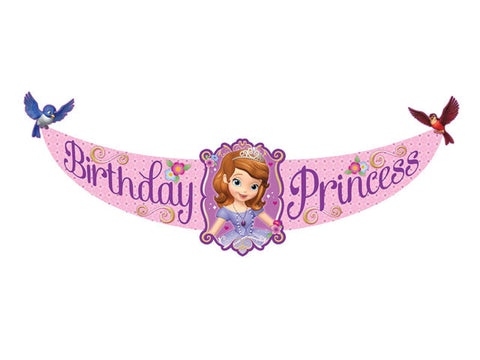 Sofia the First Birthday Princess Banner