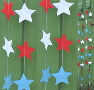 Star Garland - red/white/blue