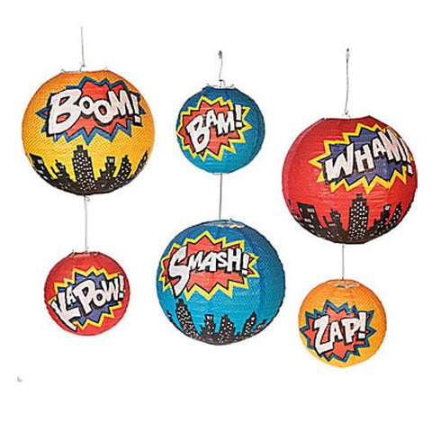 Superhero Party Paper Lanterns