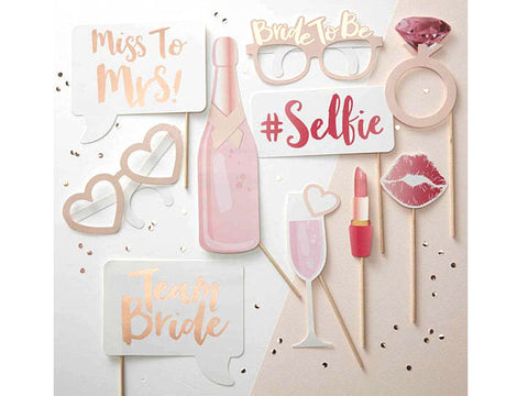 Team Bride Party Photo Booth prop sticks