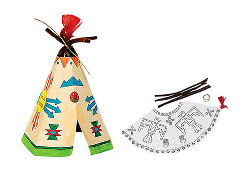 Color your Own Teepee Craft Kit (8 ct)