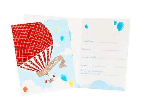 Up Up Away Invitations (8 ct)